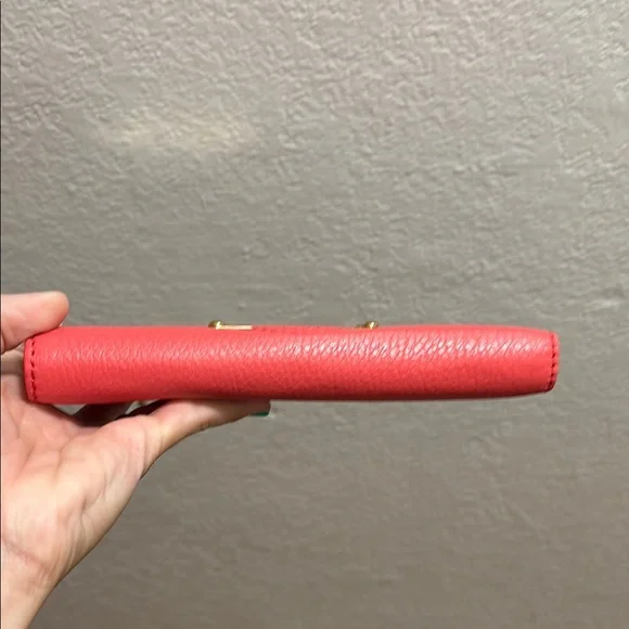 Michael Kors Light/Soft Red Leather Wallet - Picture 7 of 14